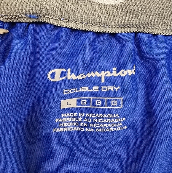 Champion Men's Navy Double Dry Compression Shorts, sz LG - Picture 2 of 9